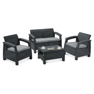 Záhradný set CORFU SET Graphite