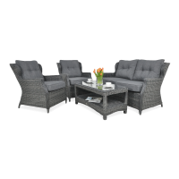 Technorattan nábytok TRIVENTO 2 Dark Grey