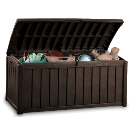 Balkónový box Keter GLENWOOD BOX 390L Brown