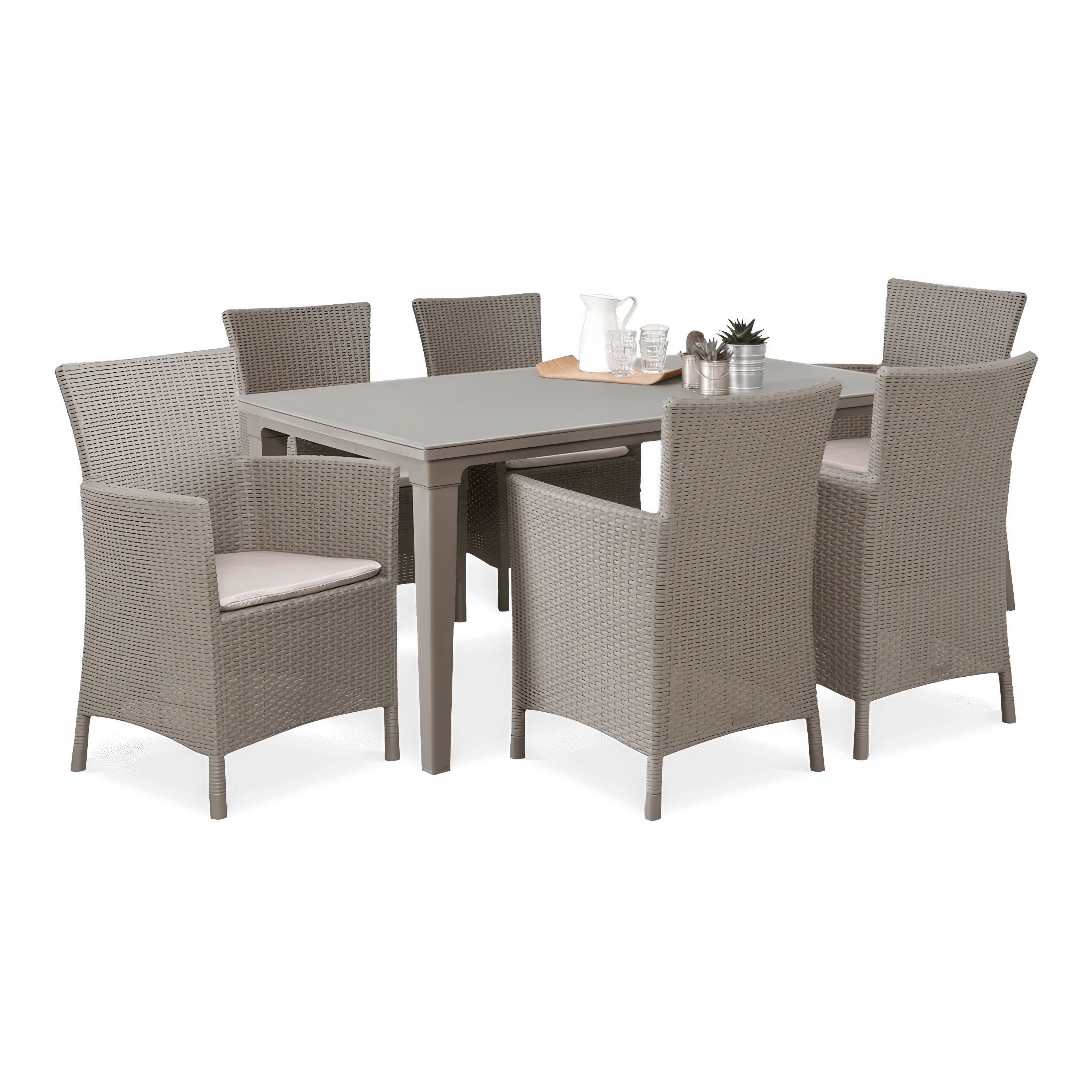 Záhradný set TOSCANA 6+1 Cappuccino