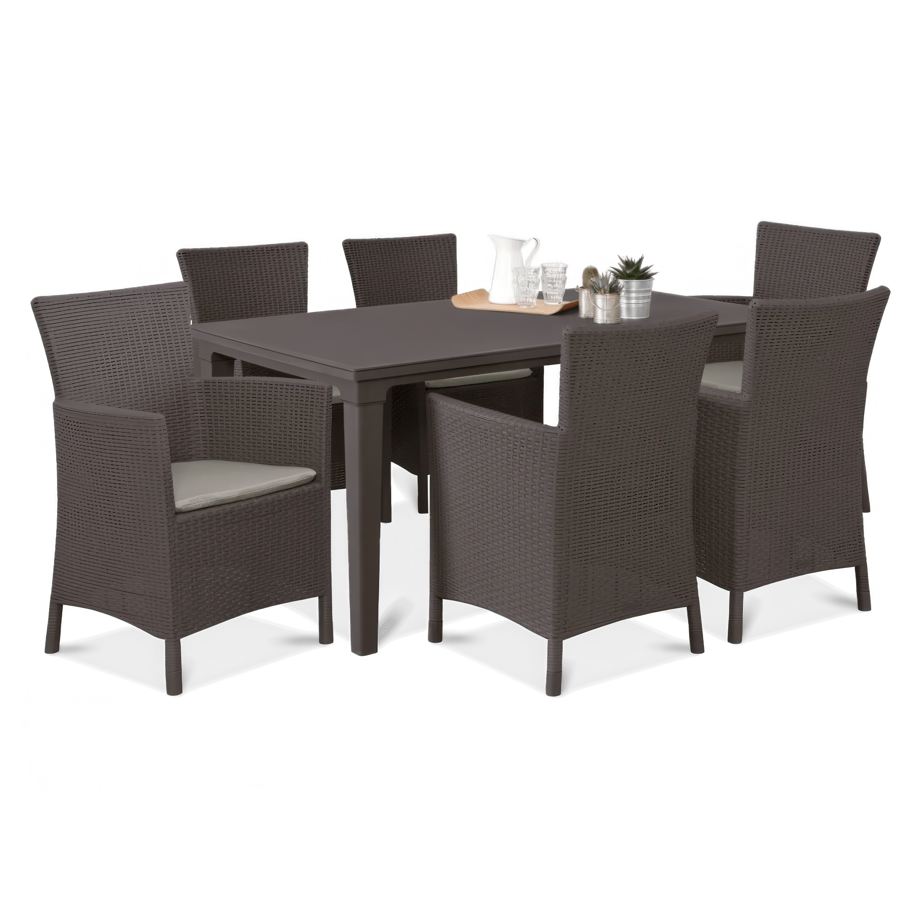 Záhradný set TOSCANA 6+1 Brown