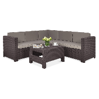 PROVENCE SET Grafitový záhradný obývací kút