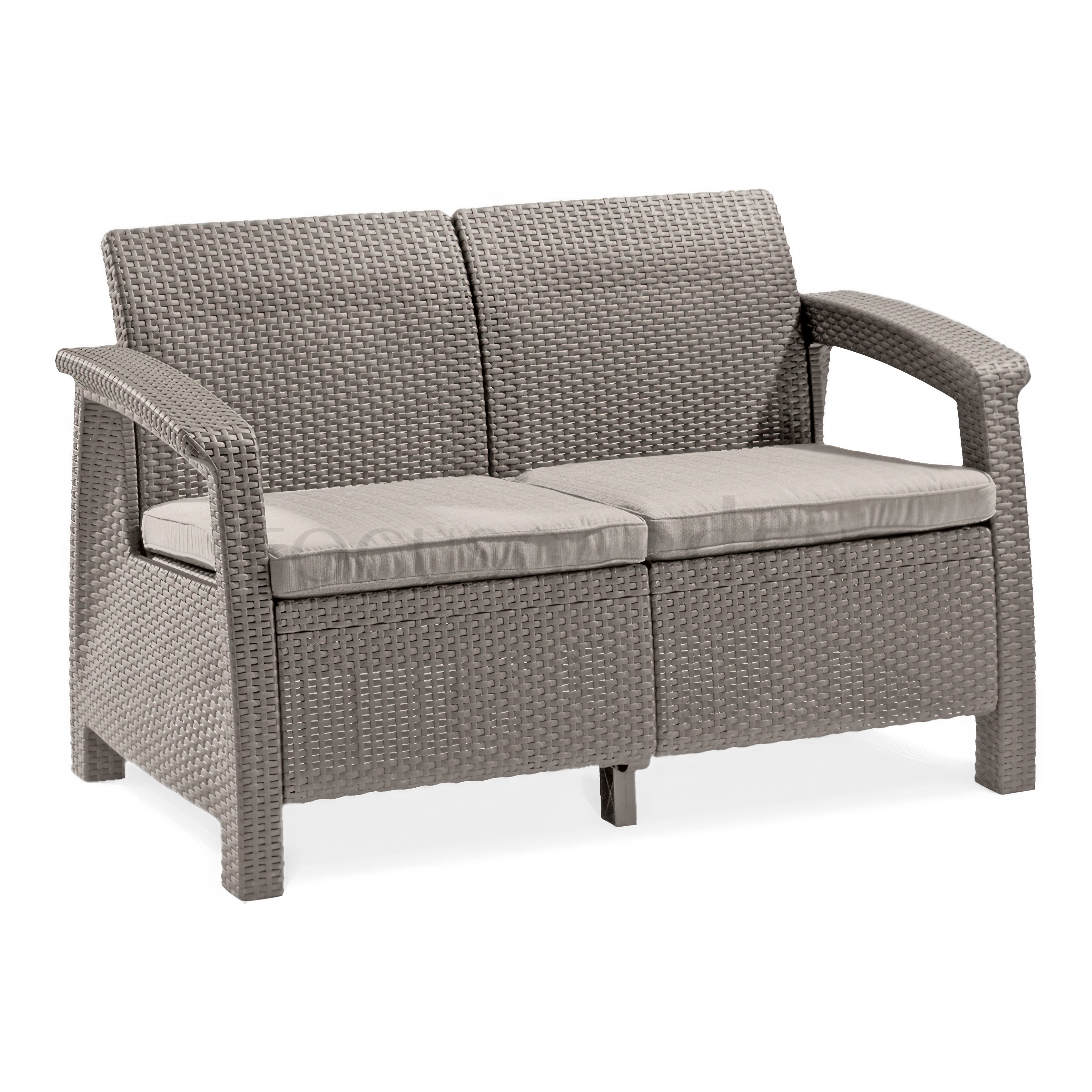 Záhradná pohovka CORFU LOVE SEAT Cappuccino