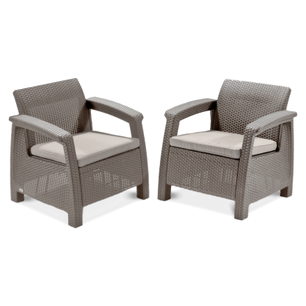 Záhradný nábytok CORFU DUO Cappuccino