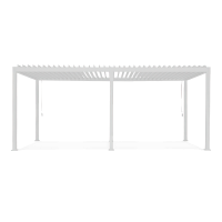 Masívna terasová pergola 3x6 Premium White - GUTROOF