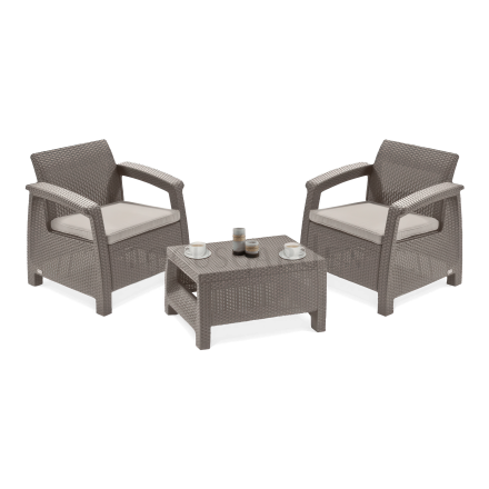Záhradný set CORFU WEEKEND Cappuccino