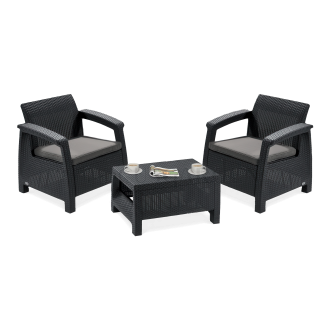 Záhradný set CORFU WEEKEND Graphite