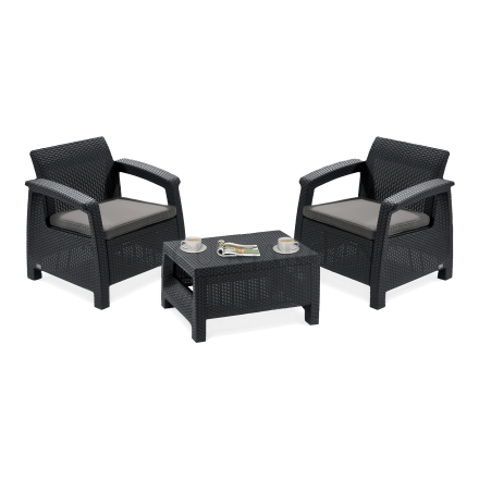 Záhradný set CORFU WEEKEND Graphite