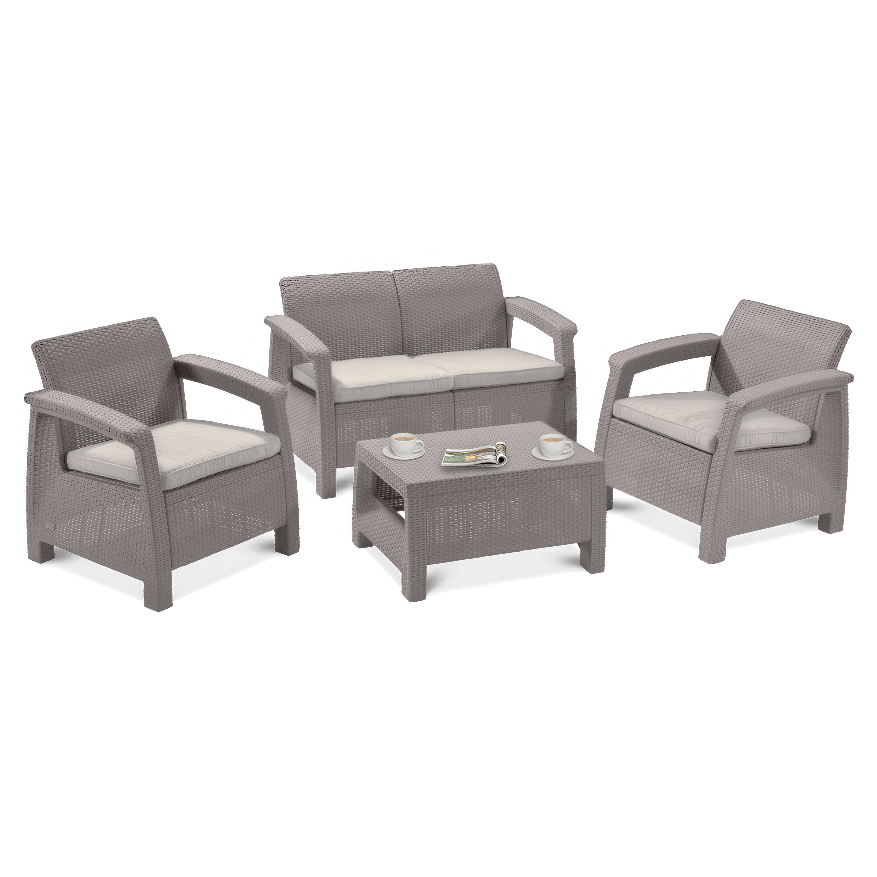 CORFU SET Záhradný set Cappuccino