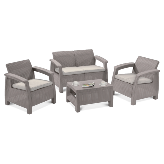 CORFU SET Záhradný set Cappuccino