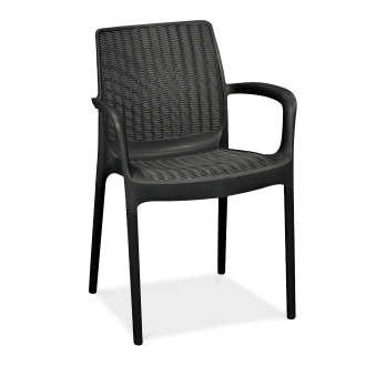 BALI MONO Grafitové záhradné kreslo