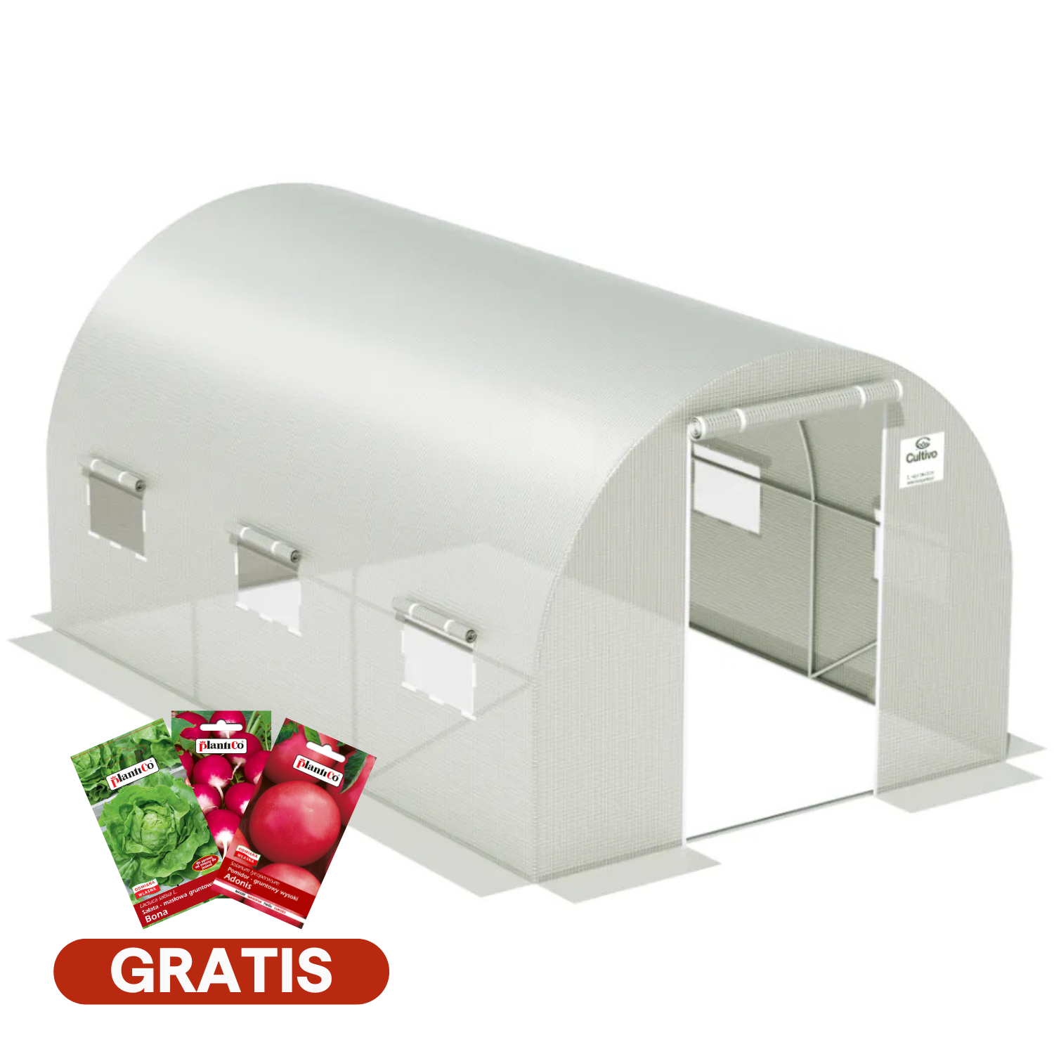 Fóliovník 2,5x4x2 - 10m2 biely Cultivo