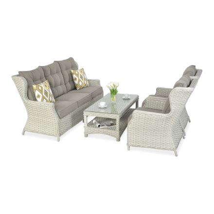 Technorattanová súprava TRIVENTO 3 Melange White