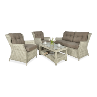 Technorattan nábytok TRIVENTO 2 Melange White