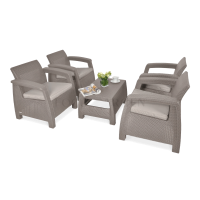 Záhradný set CORFU QUATTRO Cappuccino