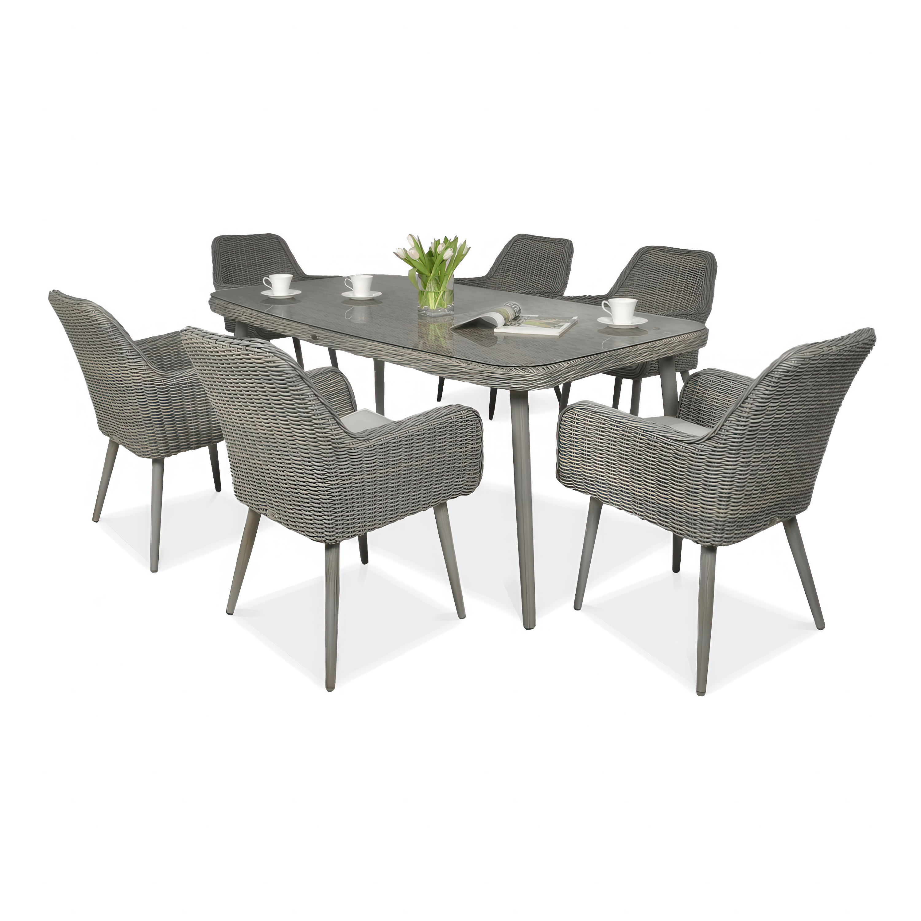 Technorattanová súprava NICEA 180 Grey