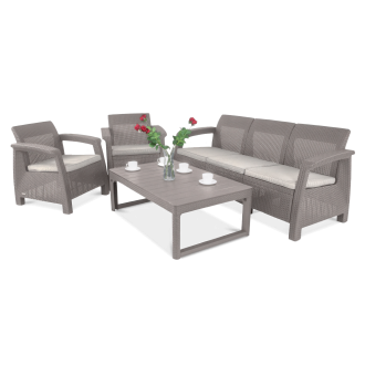 Záhradný set CORFU MAX 3 Cappuccino