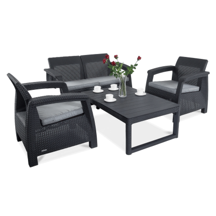 Záhradný set CORFU MAX 2 Graphite