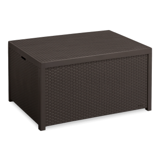 Stolík ARICA BOX s úložným boxom hnedý