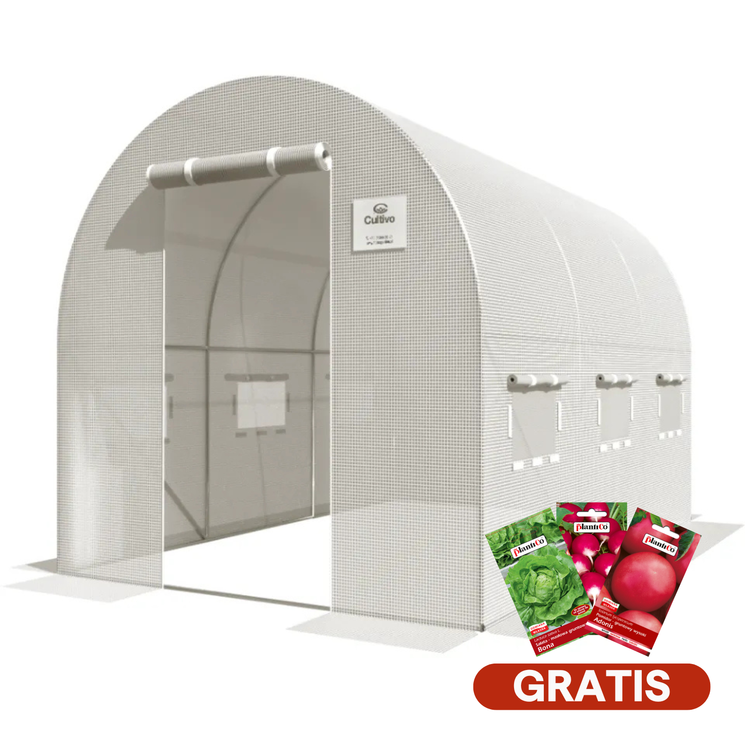 Fóliovník 2x3x2 - 6m2 biely