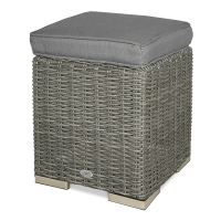 TRIVENTO Tmavo šedá pufa