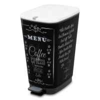 Odpadkový kôš s pedálom 45 l Menu na kávu - KETER
