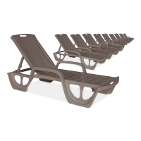 10x ležadlo FLORIDA Cappuccino