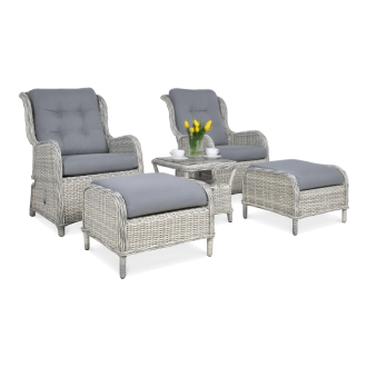 SIENNA DUO PREMIUM Bielo-sivá sedacia súprava