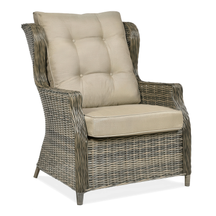 Technorattan kreslo TRIVENTO Brown