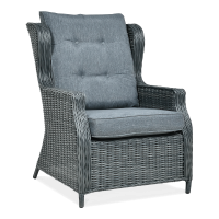 Technorattanové kreslo TRIVENTO Dark Grey