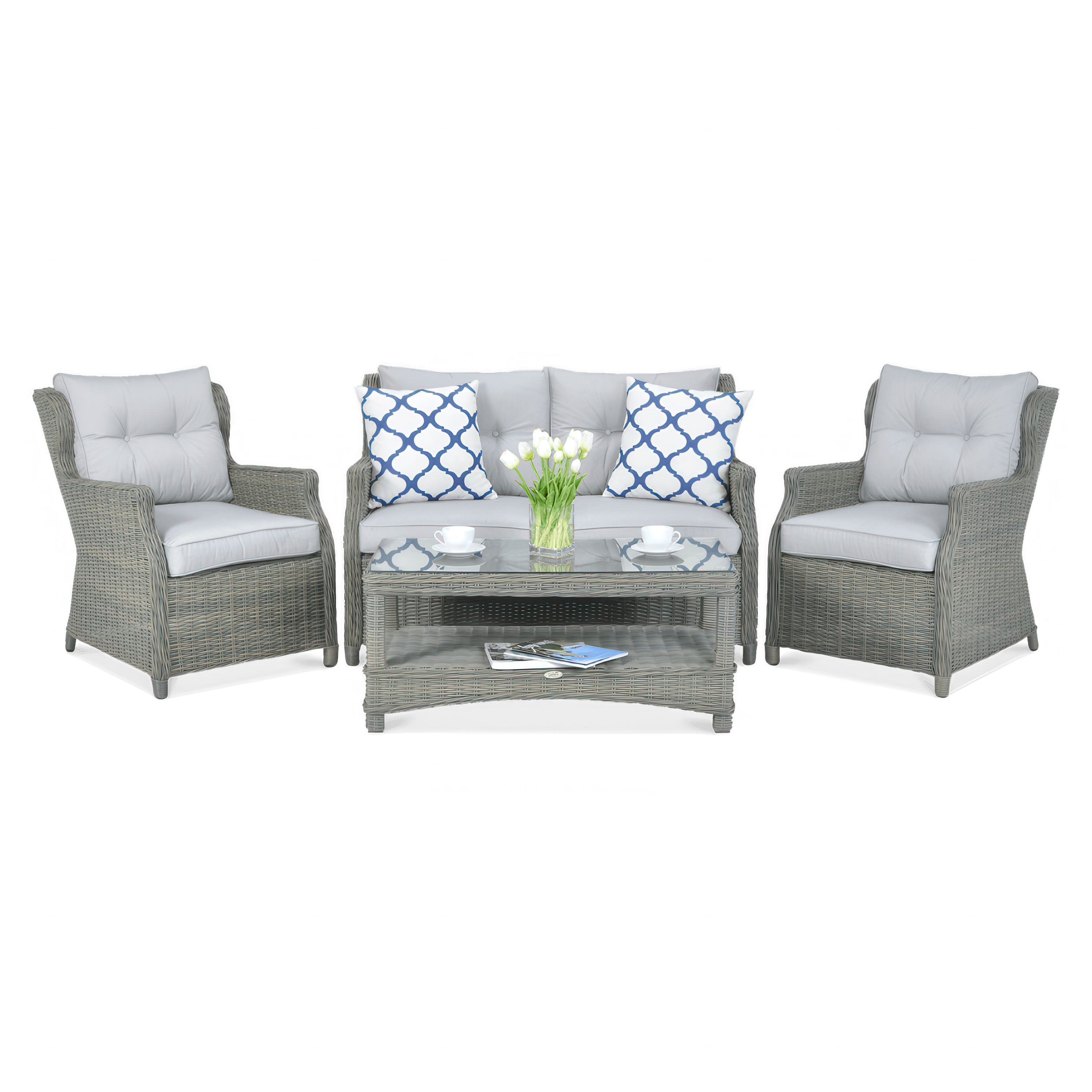 Technorattan nábytok TRIVENTO 2 Grey