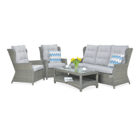 Technorattanová súprava TRIVENTO 3 Grey