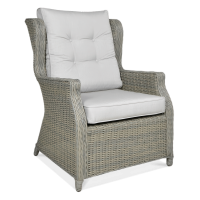 Technorattan záhradné kreslo TRIVENTO Grey