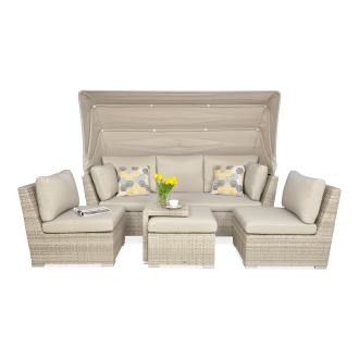 Modulárna rohová jednotka Technorattan CORSO RELAX béžová