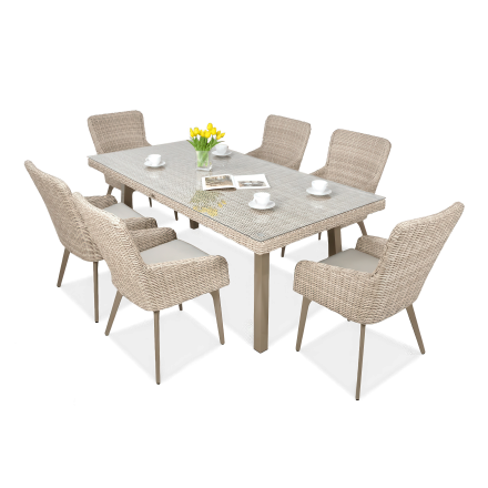 MILANO 6/200 Svetlá béžová sada Technorattan