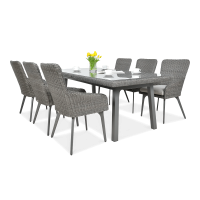 MILANO 6/200 Tmavosivá súprava Technorattan