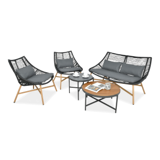 Lounge suite ALMERA CAFFE Black