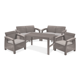 Záhradný nábytok CORFU FIESTA/LYON Cappuccino