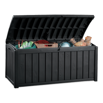 Skrzynia na balkon Keter GLENWOOD BOX 390L grafitowa