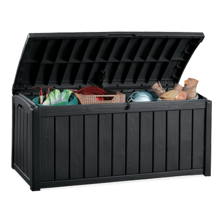 Balkónový box Keter GLENWOOD BOX 390L Graphite