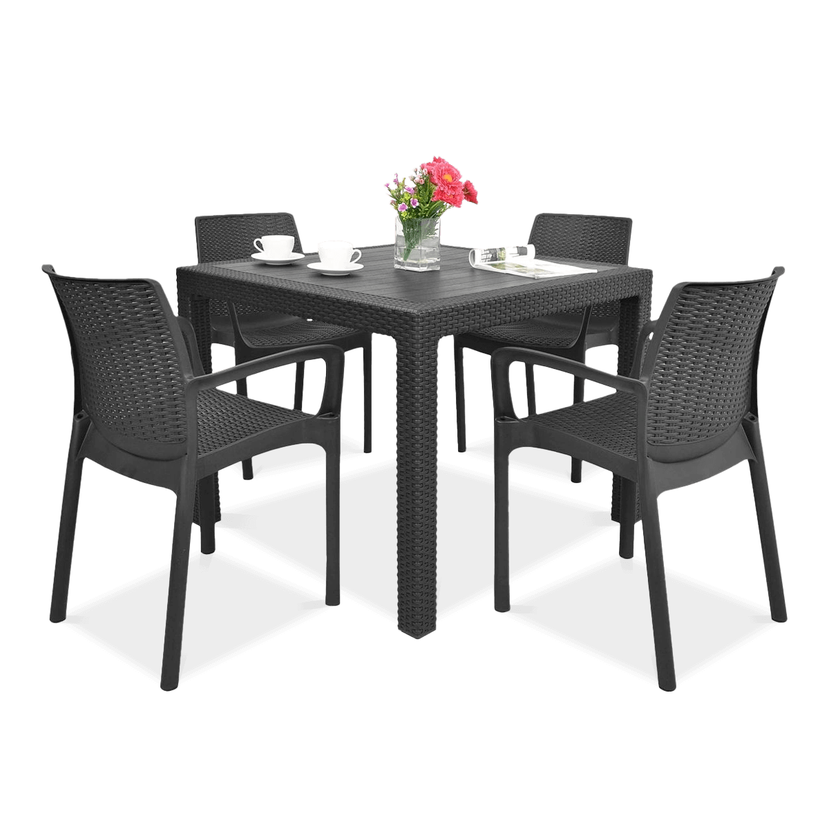 Záhradný set BALI/MELODY QUARTET 4+1 Grafit