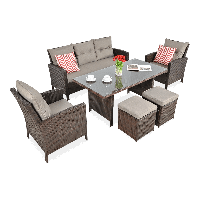 Technorattan set IBIZA Brown