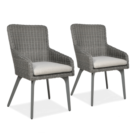 Technorattan kreslo 2x MILANO Dark Grey