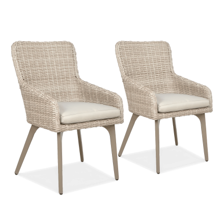 Technorattan kreslo 2x MILANO Light Beige