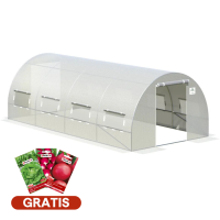 Dvojdverový fóliovník 3x6x2 - 18m2 biely