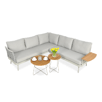 Záhradný roh RENO Light Grey