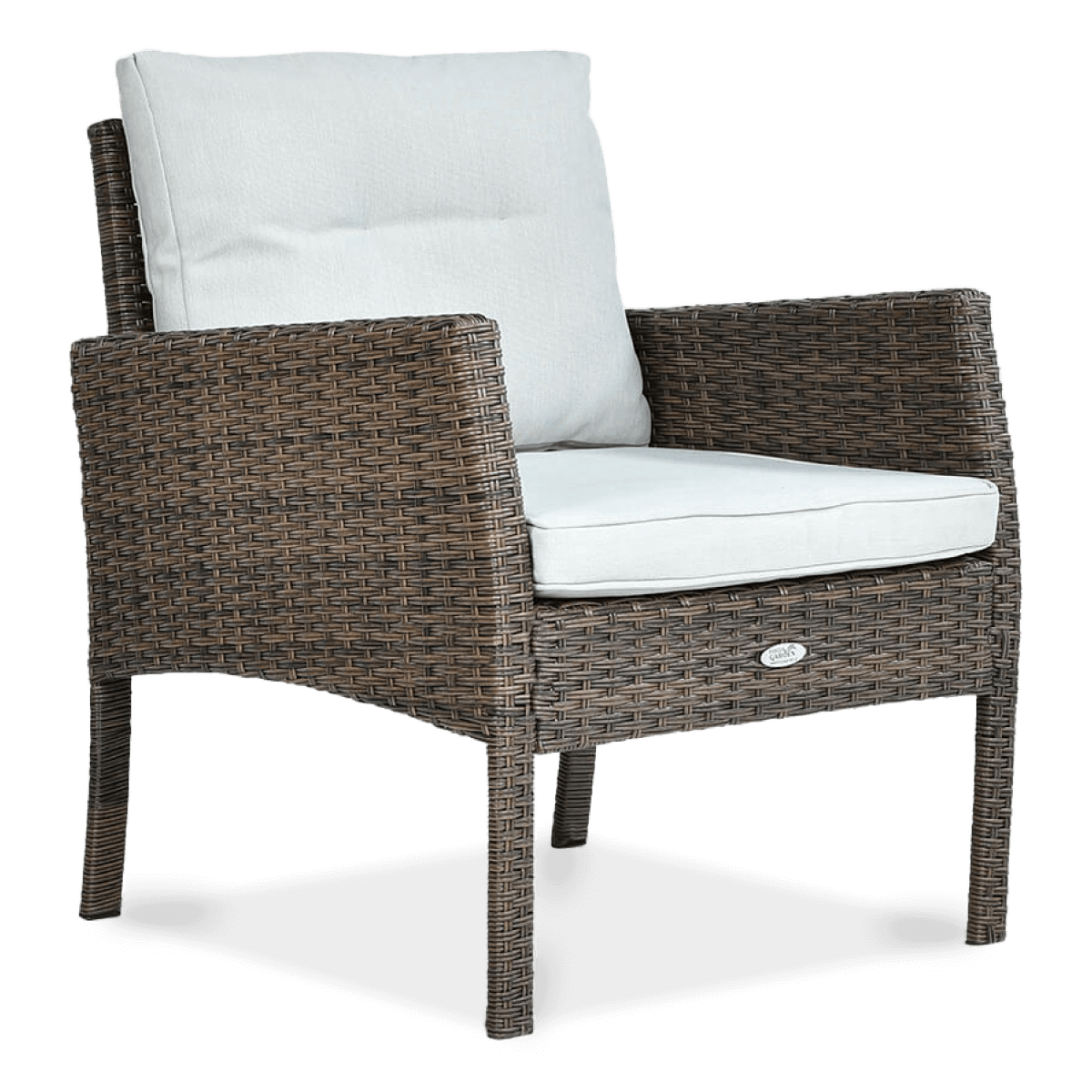 Fotel technorattanowy CORTINA w kolorze brązowym