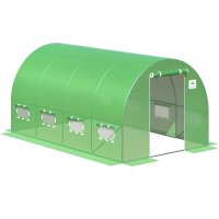 Záhradný fóliovník 2,5x4x2 - 10 m2, 4-dielny, zelený