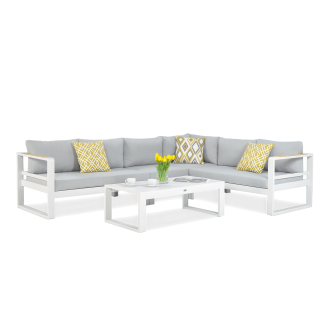 PANAMA Biela rozkladacia pohovka