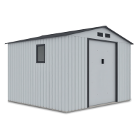 Domček na náradie HUDSON 277x255cm svetlosivý - Hardmaister